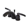 Kingston Brass KB8955EFL Mini-Widespread Bathroom Faucet, Oil Rubbed Bronze KB8955EFL